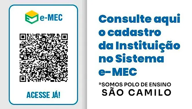 QR Code para consulta do cadastro da Instituição no e-MEC
